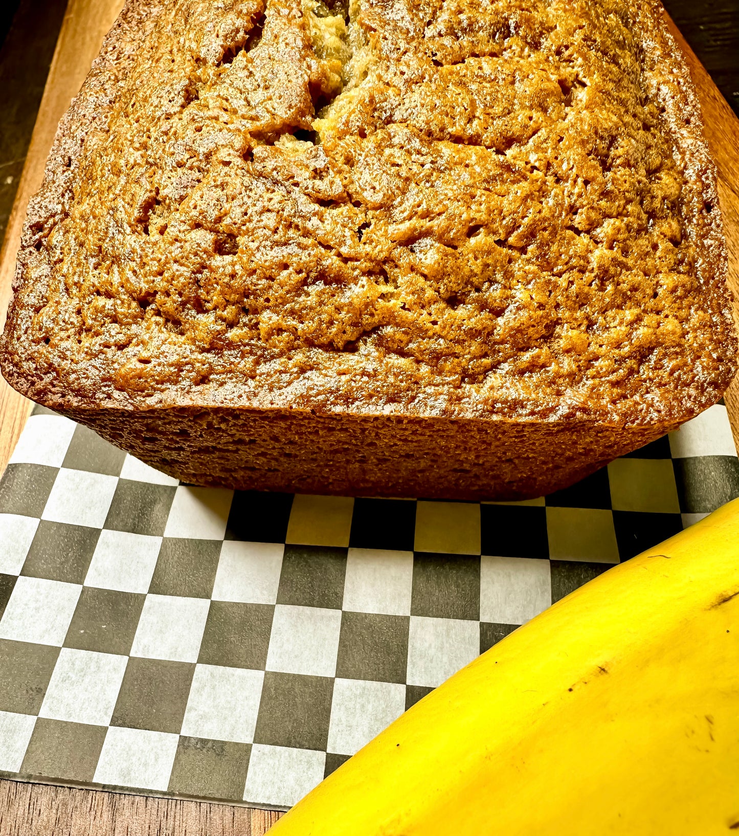 Freshly Baked Banana Bread Loaf