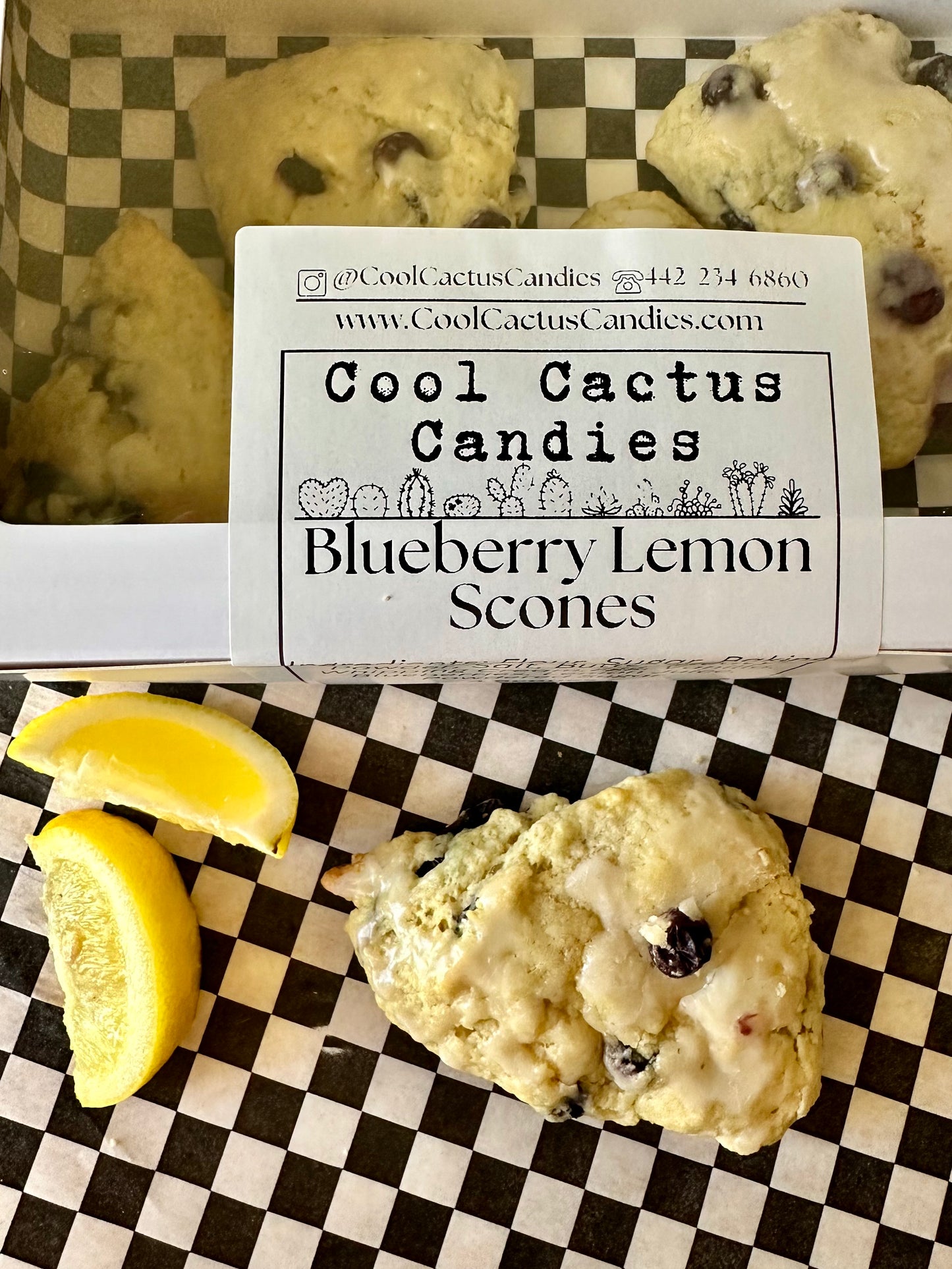 Blueberry Lemon Scones - 4 Pack